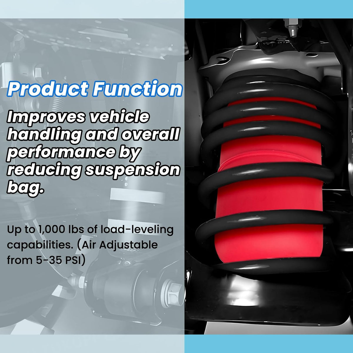 2Pcs Air Springs Suspension Kit for Toyota Lexus 7X60804