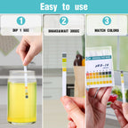 400 Strips Plastic pH Test Strips, Universal pH 0-14