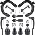Front Upper Control Arms Assembly Passenger Driver Side with Upper Lower Ball Joint Suspension Kit for Buick Rainier 2004-2007 for Chevrolet SSR Trailblazer EXT for GMC Envoy XL XUV for Isuzu Ascender