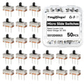 50PCS Micro SPDT Slide Switch 1p2t Mini Toggle ON Off Switches 2Position 3Pin SS12D00-G3