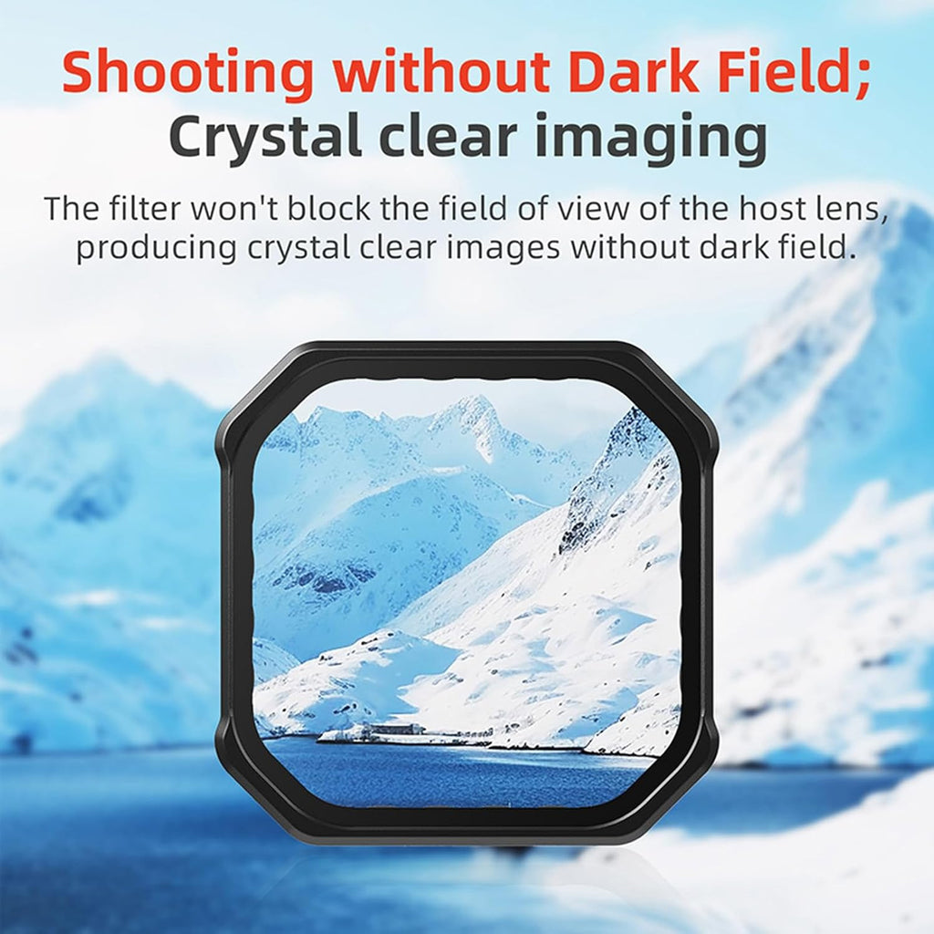Camera Lens UV CPL ND Filter Kit for Insta360 Ace Pro/Pro 2, Light Reduction Polarizing Filters, with Silicone