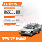 Spark Plug Wires Set Fit for 2001-10 Chrysler Dodge VW Models 05019593AA