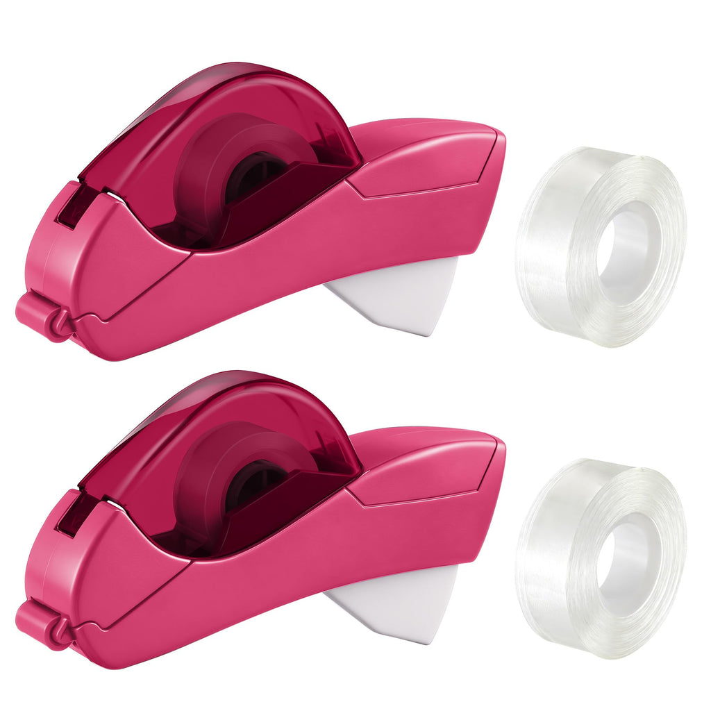 Automatic Tape Dispenser with Multiple Rolls of Tape, Red