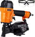 Air Roofing Nailer CN45C, 3/4" to 1-3/4" 15 Degree Roofing Nail Gun with Two Firing Modes & Tool-Free Depth