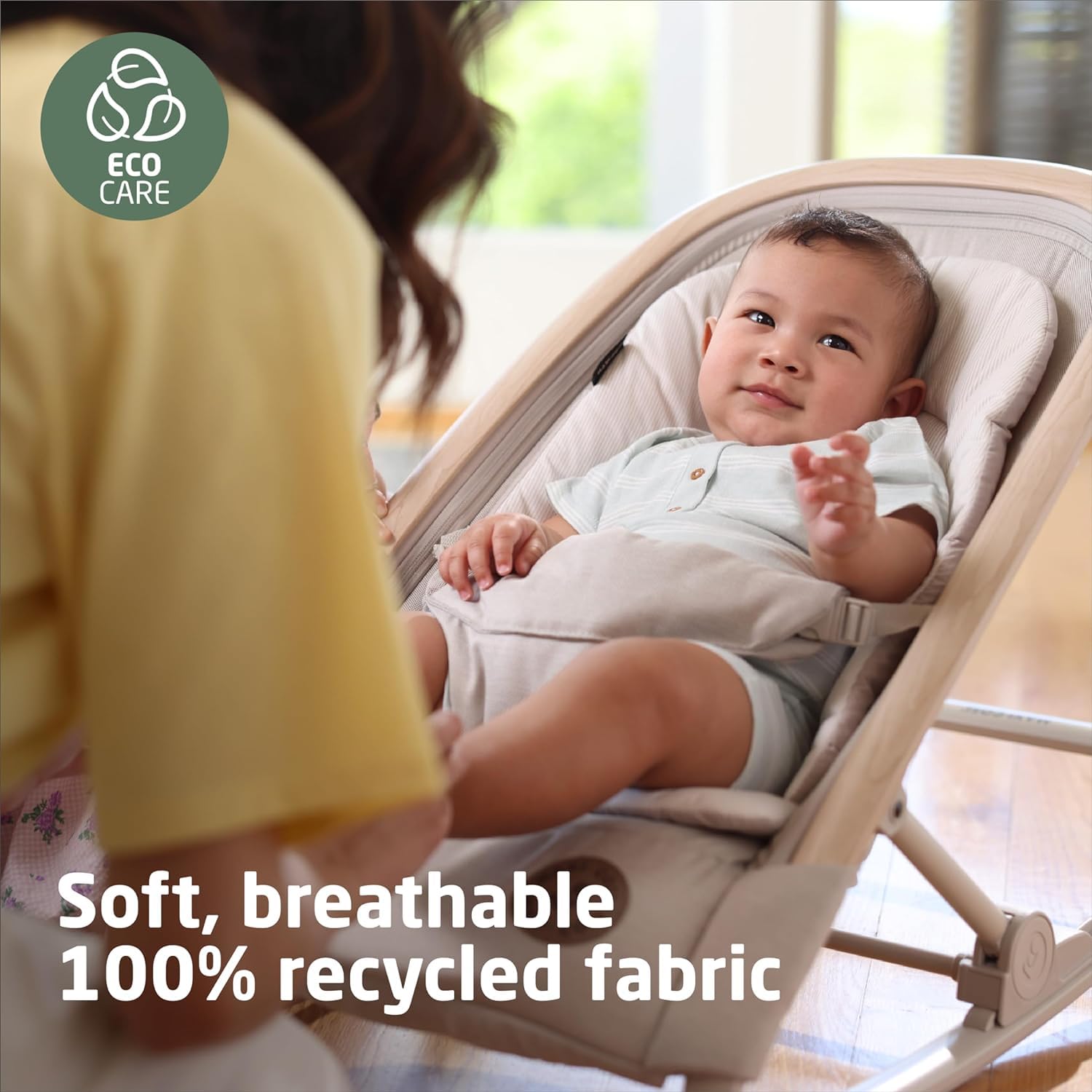 Kori 2-in-1 Baby Bouncer Seat for Infants, Baby Rocker Chair, Portable Bouncer Chair, Classic Oat