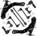 10 PCS Set Front Lower Control Arm fit for Hyundai Elantra 2001-2006 Suspension Kit With Ball Joint Tie Rod Ends Sway Bar End Link