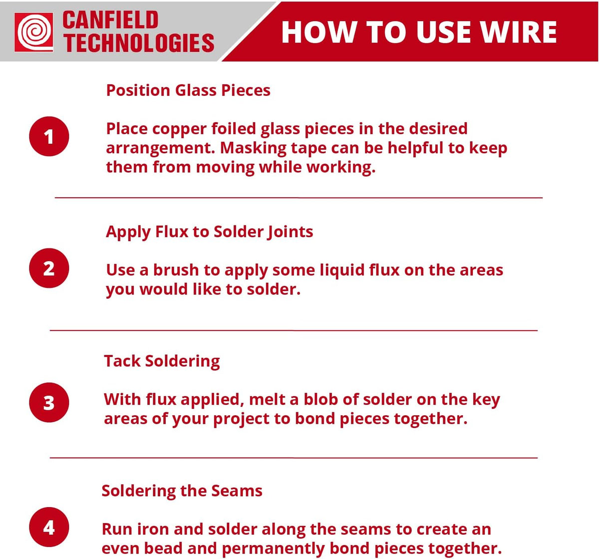 Canfield 60/40 solder for stained glass