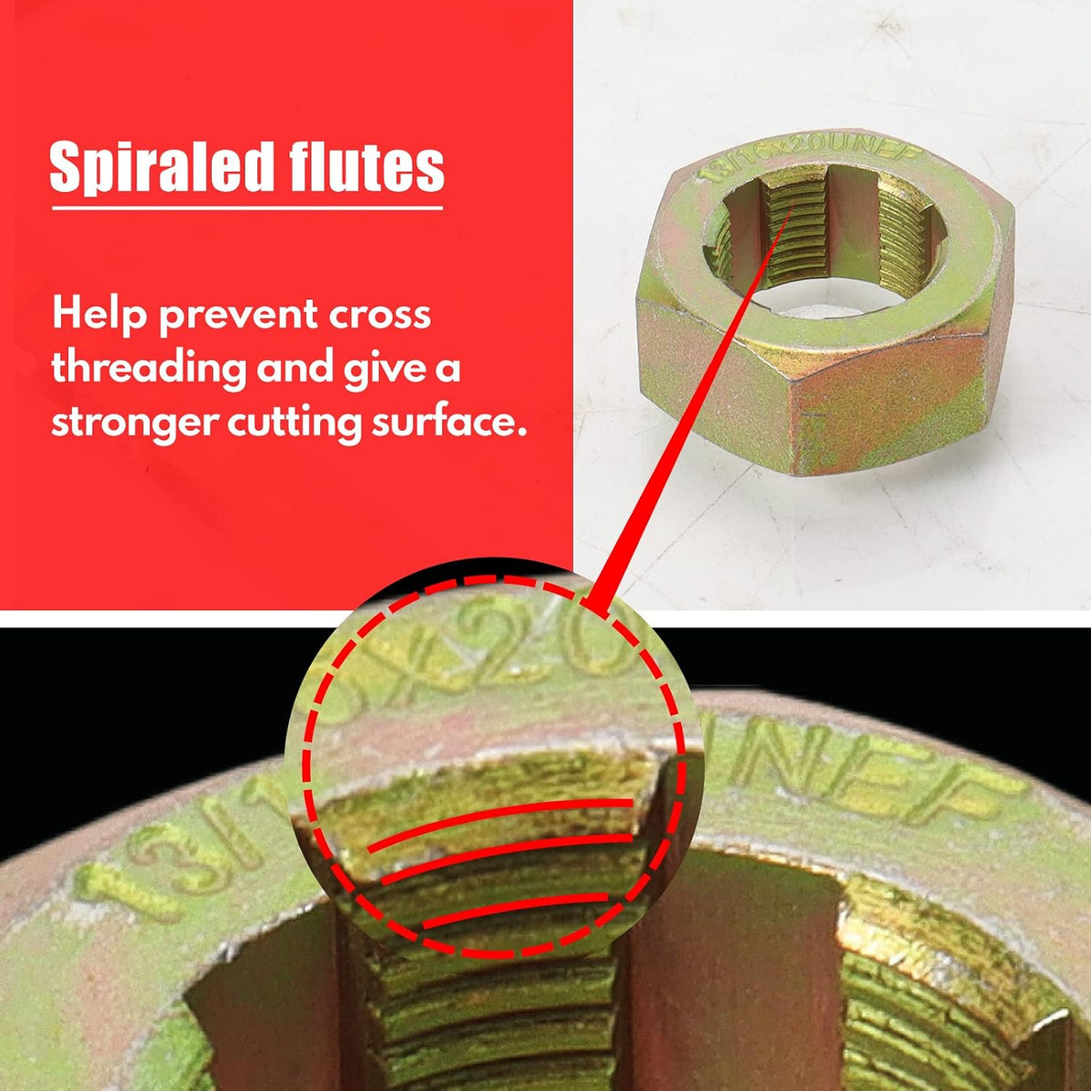 BILITOOLS 10-Piece Axle Spindle and Wheel Stud Thread Chaser Set