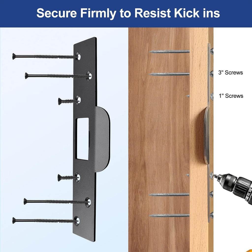 Extra-Long Door Strike Plate, Extended Length/Height