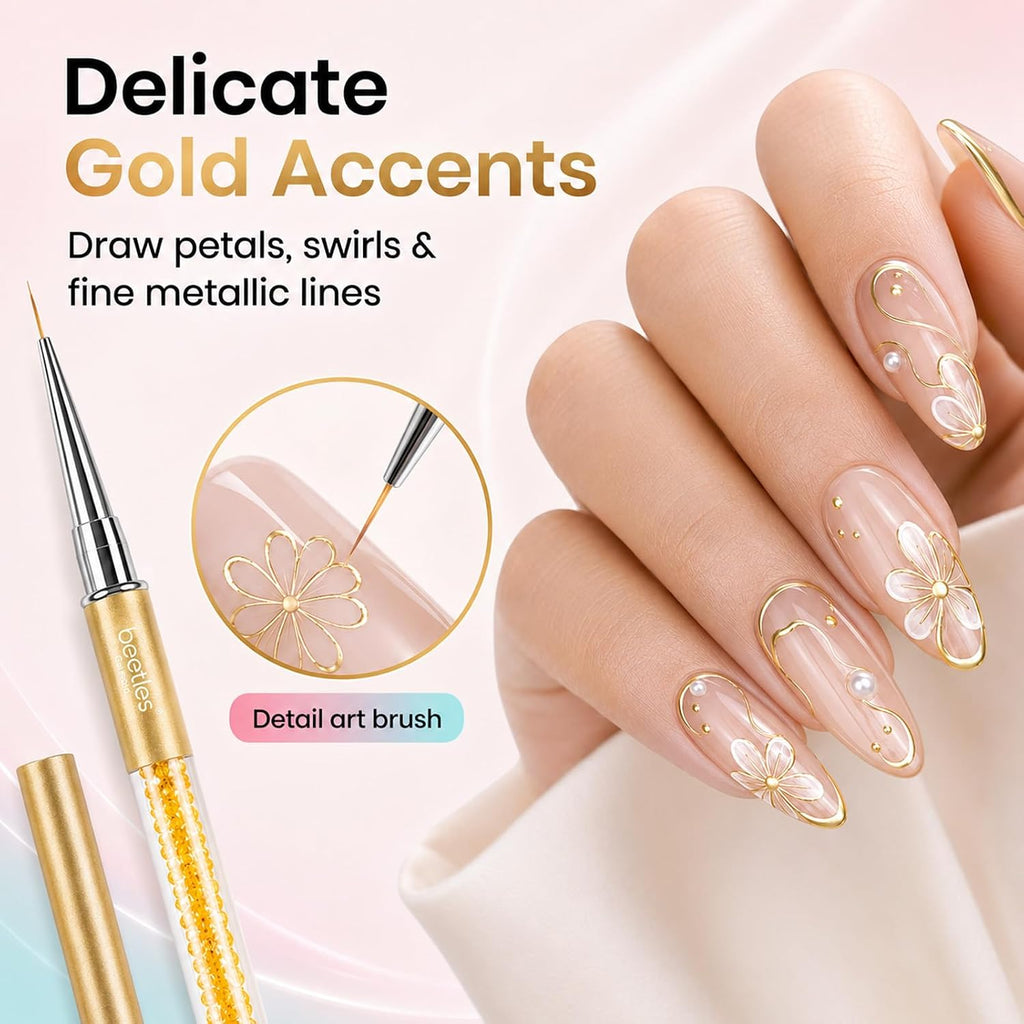 Nail Art Liner Brushes 5Pcs Painting Art Design Pen Set