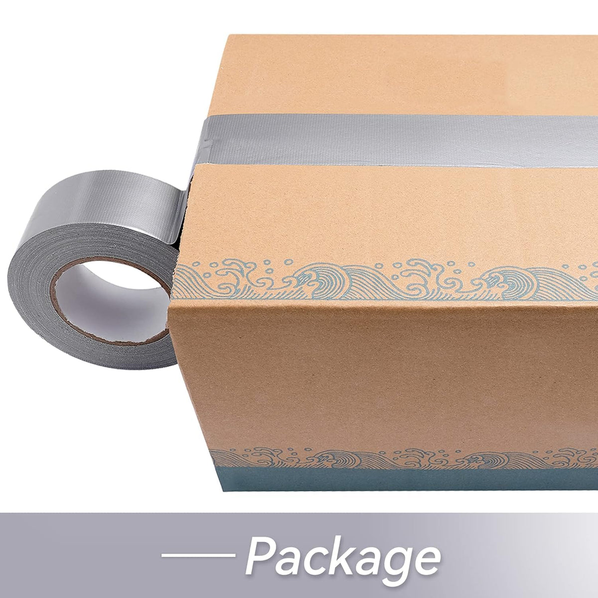 Silver Duct Tape 2" x45yd Heavy Duty Waterproof 1 Roll