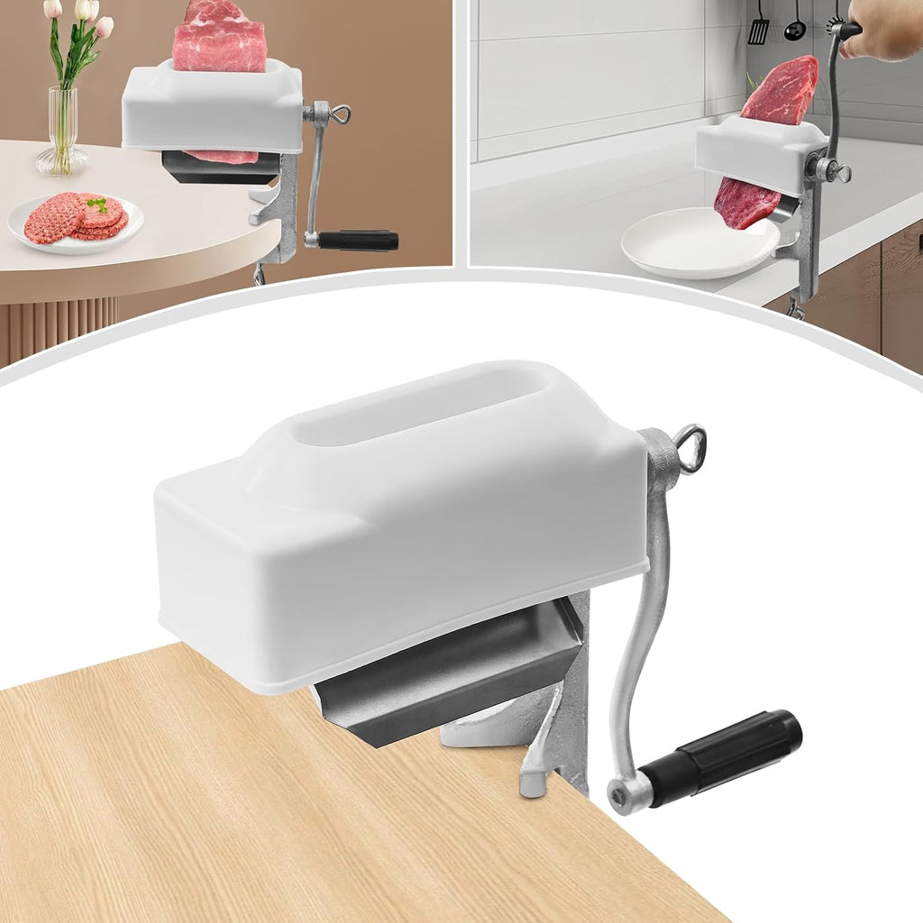 Commercial Meat Tenderizer Cuber, Heavy Duty Manual Meat Tenderizer Manual Hand Crank Design, Improves Marinade