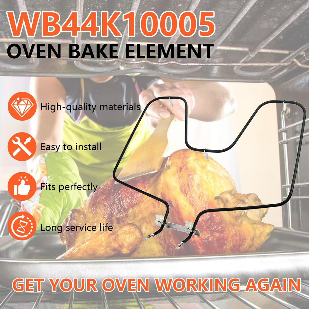 WB44K10005 Baking Element, WB30X46987 Oven Bake Element Compatible with G-E Hotpoint RB526H3WW RB757BH1WH RB787WH1WW, WB44K10001 Range Heating Element Replace PS249238 AP2030964 824269 AP7216188