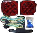 12V LED Trailer Light Kit - DOT Approved Submersible Stop/Turn/Tail Lights for Boat, Utility & RV Trailers - 4-Pin
