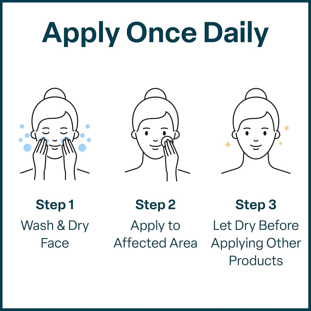 Salicylic & Glycolic Acid Acne Clearing Pads - 2% Salicylic & 10% Glycolic Acid - Exfoliating Pads for Acne, Bacne