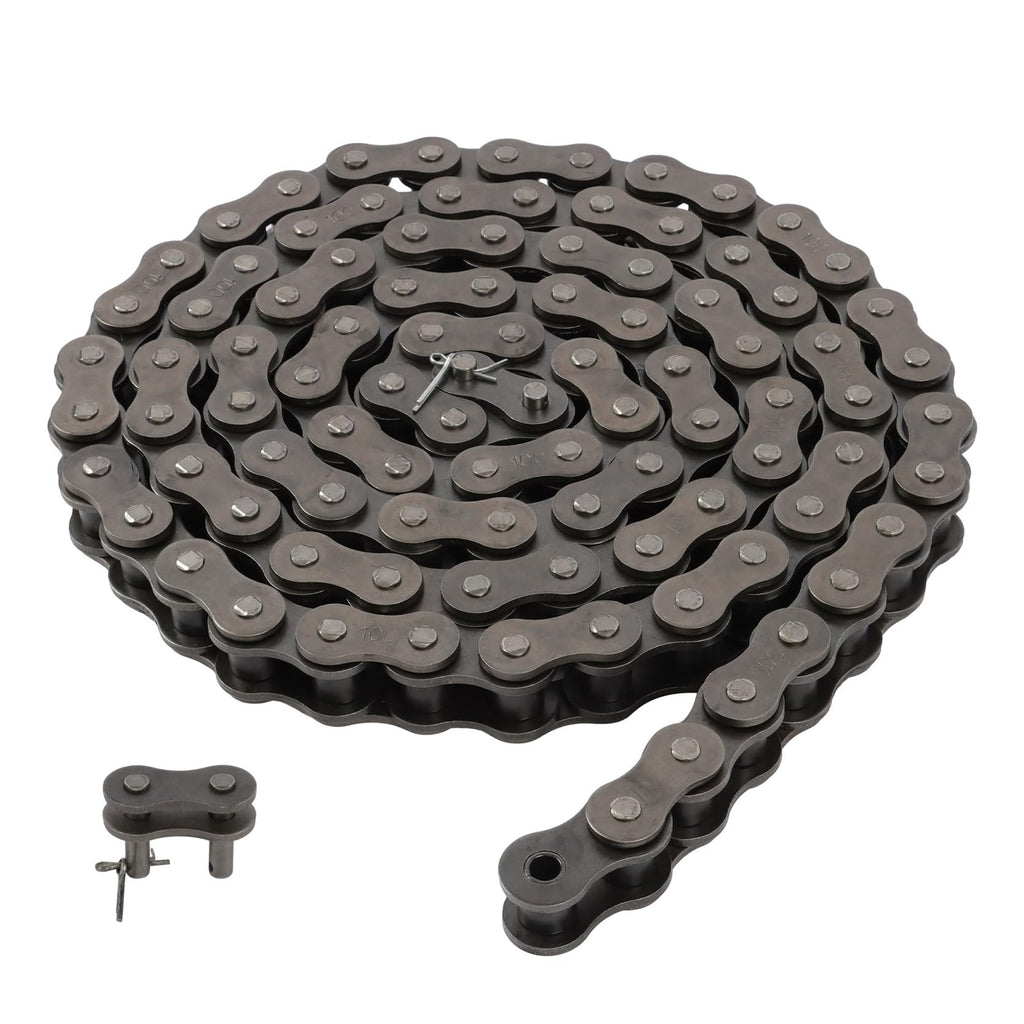TINVHY 100 Roller Chain 10 Ft Kit with Connecting Links