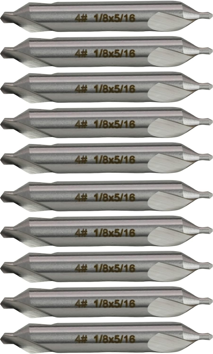 CME #4 HSS Center Drills, Uncoated, 10 pcs