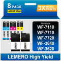 Remanufactured Ink Cartridge Replacement for Epson 252XL Ink 8-Pack
