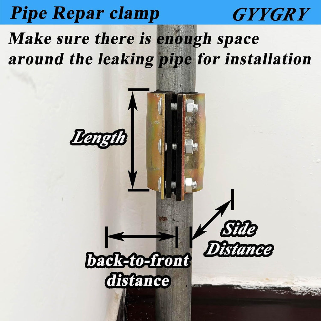 Water Pipe Repair Clamp,Outer Diameter of The Applicable Pipe is 0.79-0.86 inch,Leak Sealer for Pipes and