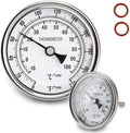 Dial Thermometers, Stainless Steel Homebrew Kettle Thermometer
