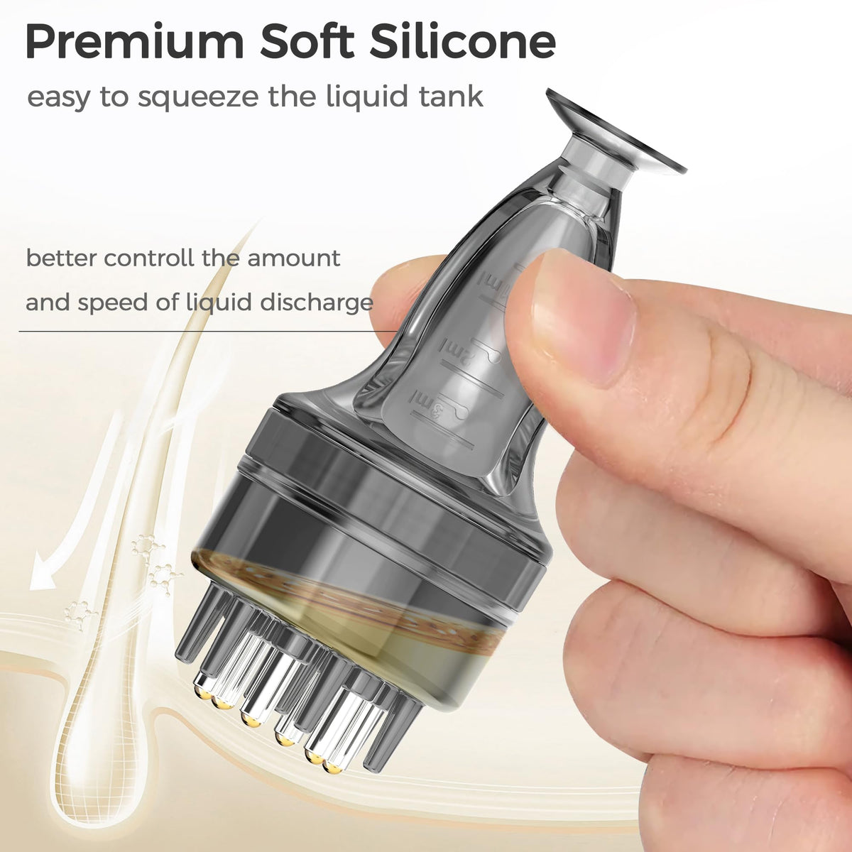 Minoxidil Applicator, Quick Efficient Apply No Messy Hair Serum Applicator