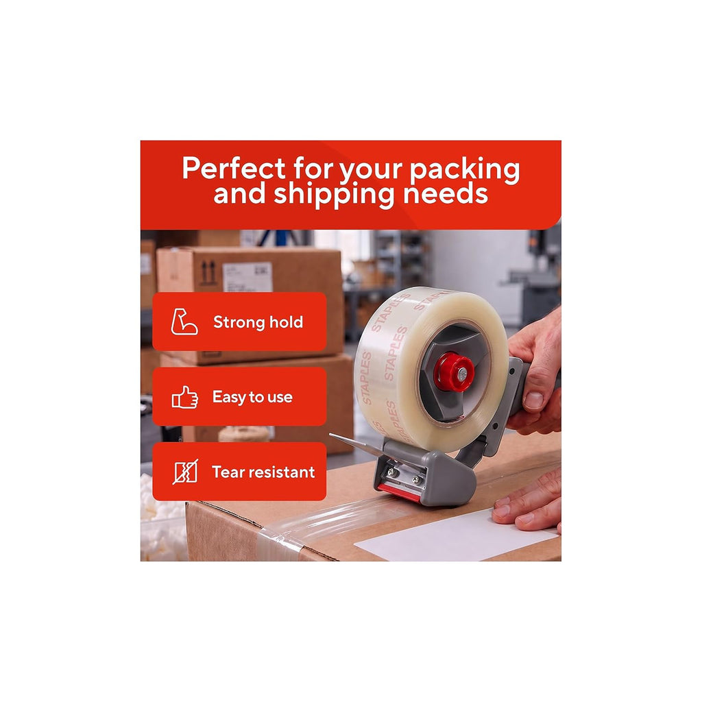 Moving & Storage Packing Tape, 1.88x110 Yards, Clear, 6-Pack