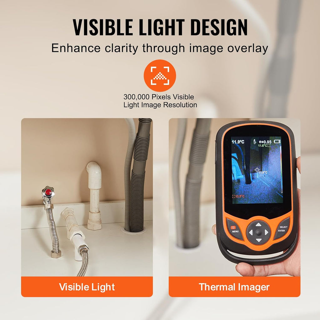 Thermal Imaging Camera, 256 x 192 IR Resolution Pocket Infrared Thermal Imager with WiFi, 25Hz Refresh Rate Thermal