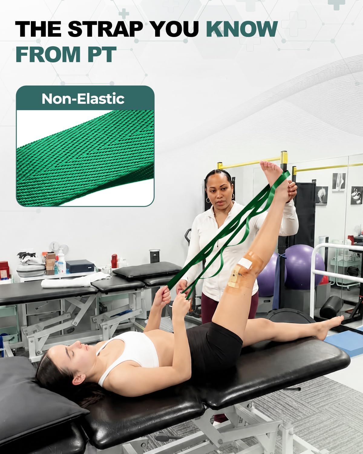 Stretching Strap with Loops, Yoga Strap, Stretch Bands for Exercise