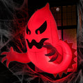 Halloween Decorations Outdoor Ghost Inflatables Broke Out from Window | [ Fire Flame Lights ] 3.5 Ft Halloween