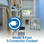 9723 20-Inch 3-Speed Box Fan , White