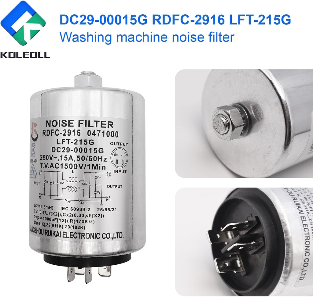 OEM DC29-00015G RDFC-2916 LFT-215G Washer Noise Filter