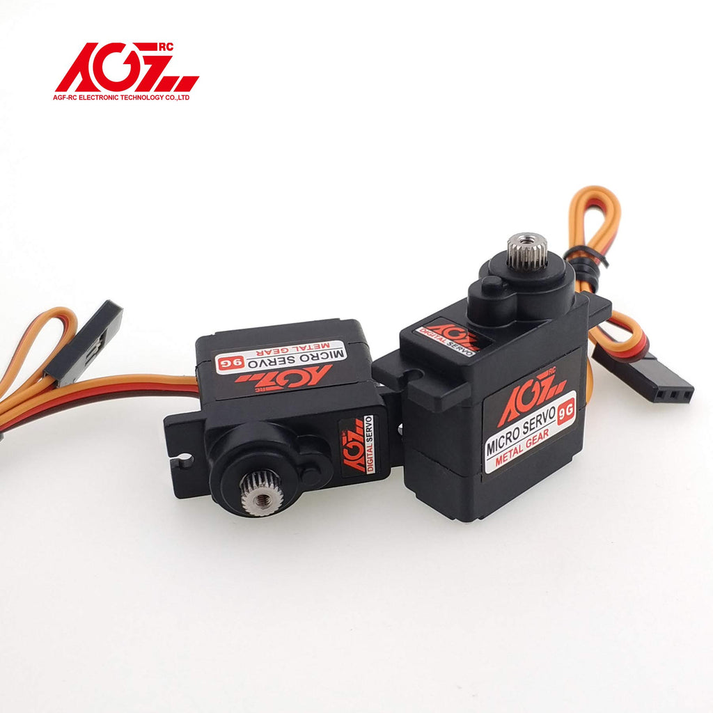 AGFRC B11DLS 2.8KG Micro RC Servo Kit, 2-Pack