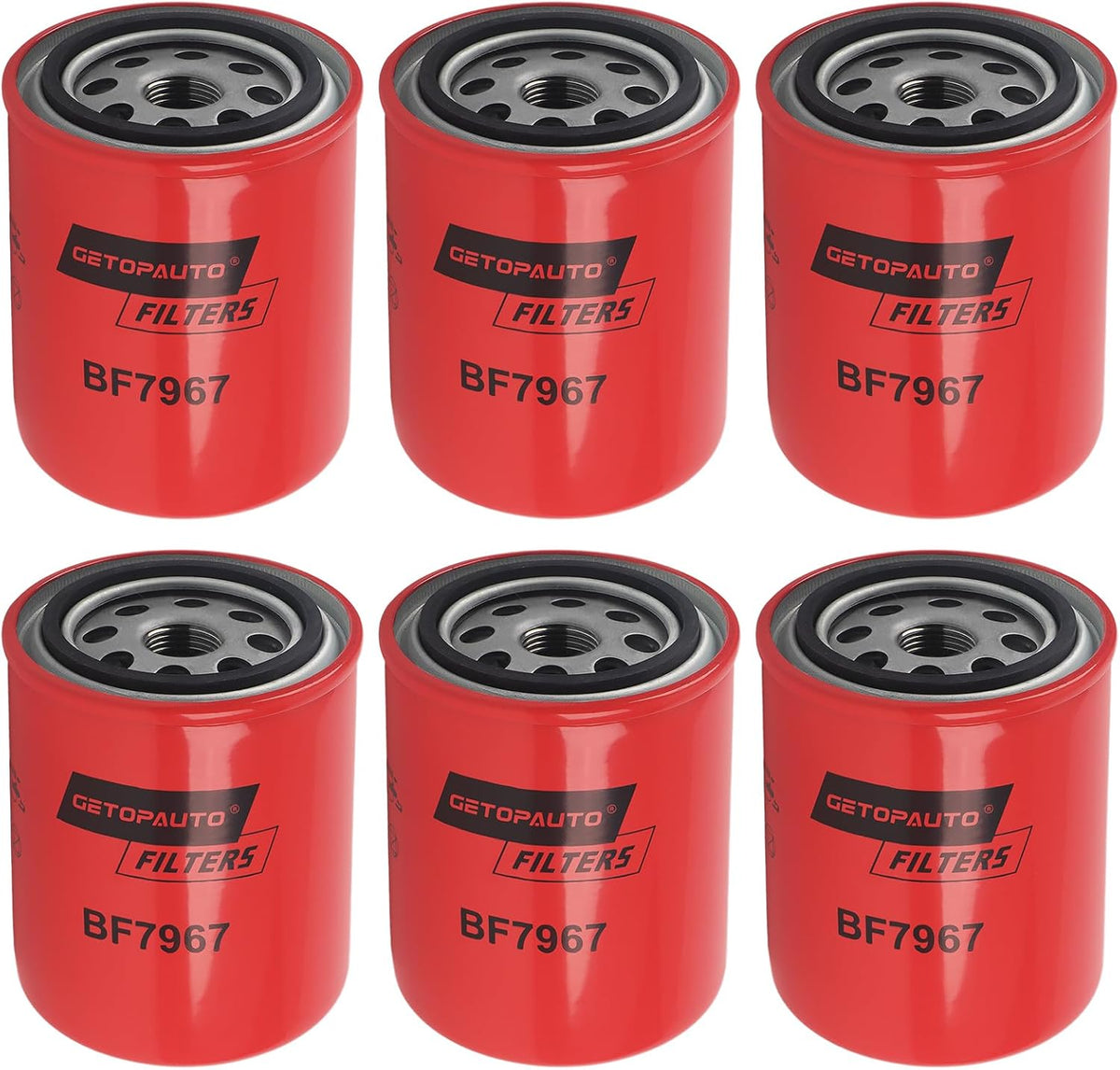 GETOPAUTO BF7967 Fuel Filter Compatible with Baldwin Heavy Duty（Set of 6)
