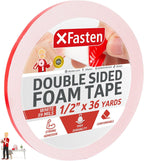 Double Sided Tape Foam Mounting Tape, 1/2-Inch x 36 Yards