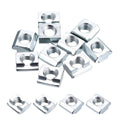 10Pcs Sliding t Nuts M10-1.5 4545 Series Hammer Nuts Blue White