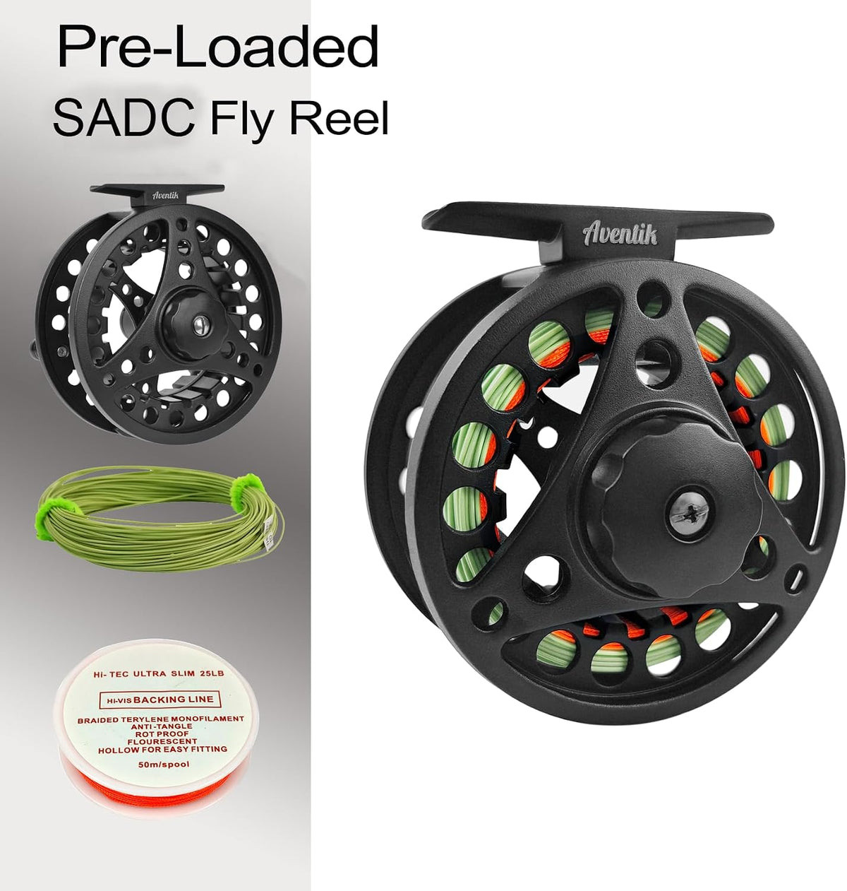 Aventik Extreme Fly Fishing Combo Kit 0/1/2/3/4/5/6 Weight Starter Fly Fishing Rod and Reel Kit Outfit with One