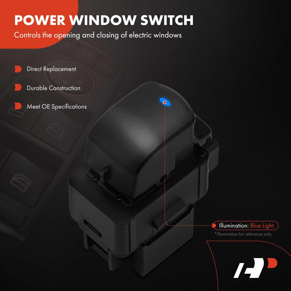 A-Premium Power Window Switch Compatible with Chevrolet Malibu 2009 2010 2011 2012, Front Right Passenger Side