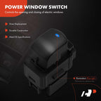 A-Premium Power Window Switch Compatible with Chevrolet Malibu 2009 2010 2011 2012, Front Right Passenger Side