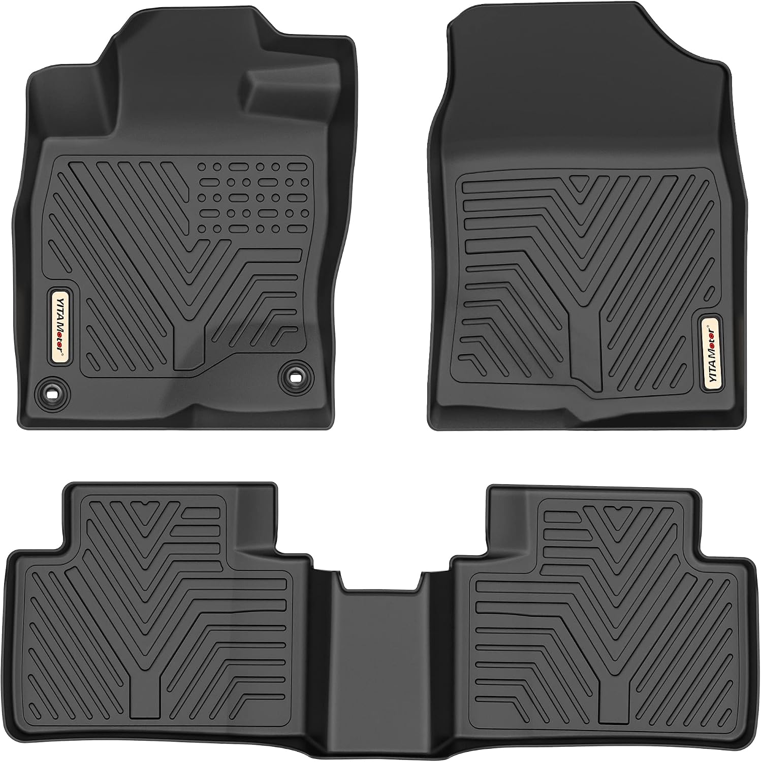 Floor Mats for Honda Civic Sedan/Type R 2016-2021 & Hatchback 2017-2021 & Coupe 2016-2020, TPE All-Weather Custom Fit