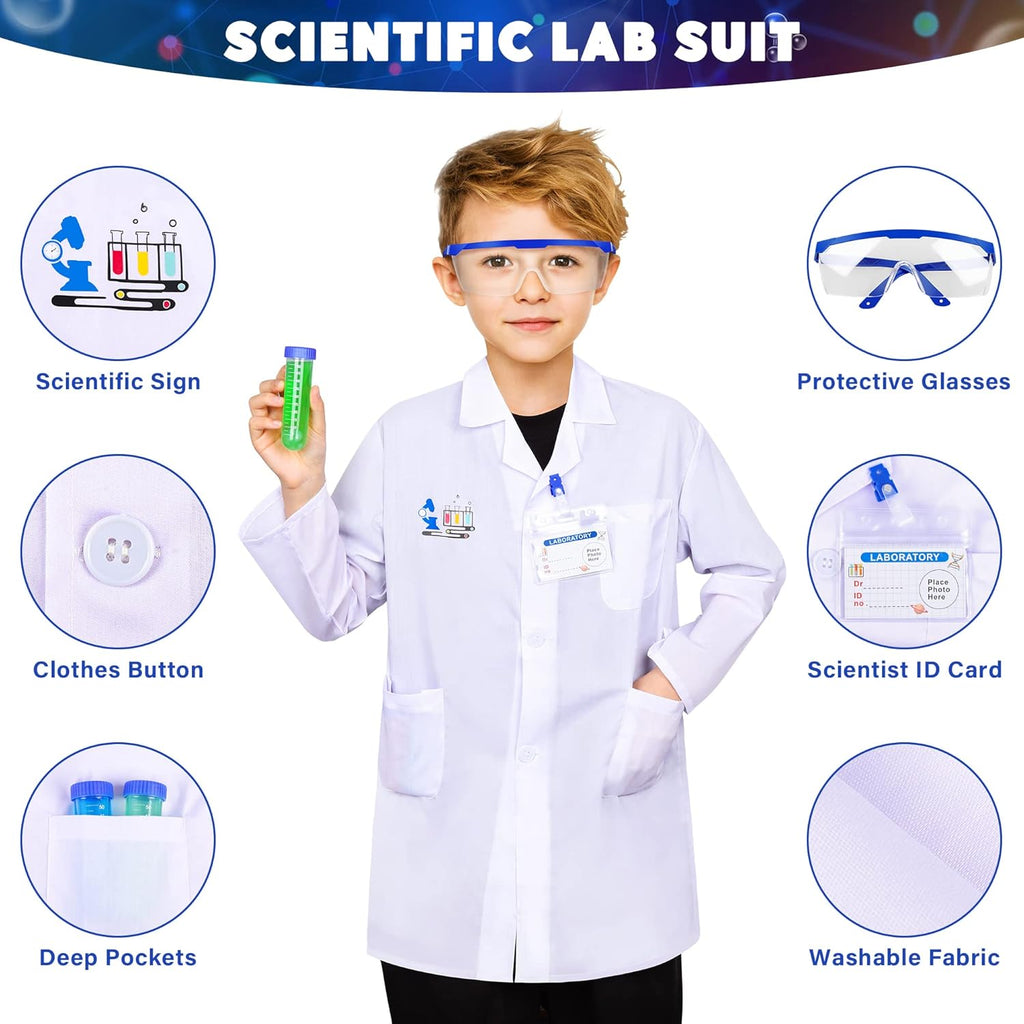Science Kit for Kids,120 Science Lab Experiments,Scientist Role Play | STEM Educational Learning Scientific