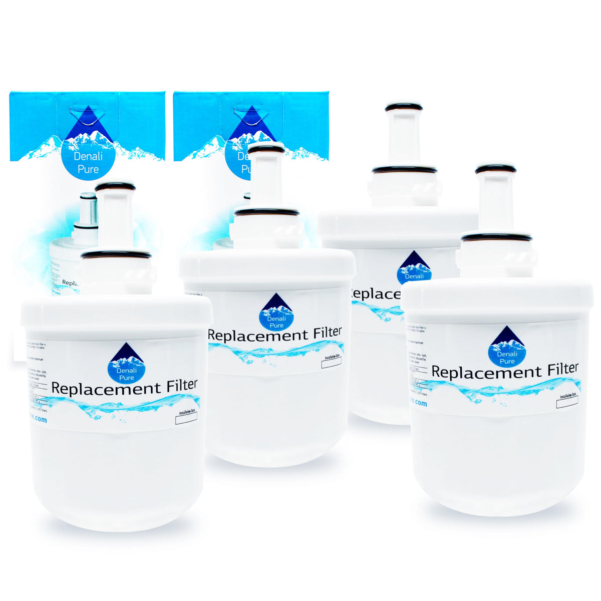 4-Pack Replacement for Samsung RS277ACPN Refrigerator Water Filter