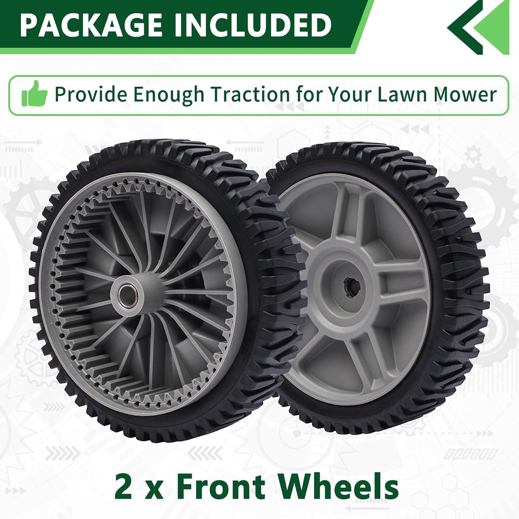 193912X460 Lawn Mower Wheels Fit for Husqvarna Craftsman Poulan Push Mower Front Drive Wheels Mower Replaces