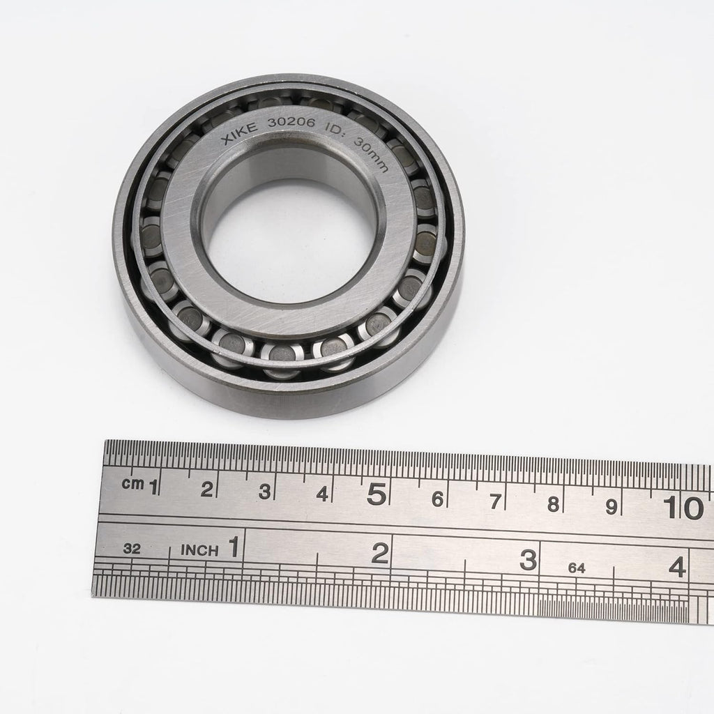 XIKE 2 Pcs 30206 Tapered Roller Bearings 30x62x17.25mm Cone and Cup Set.