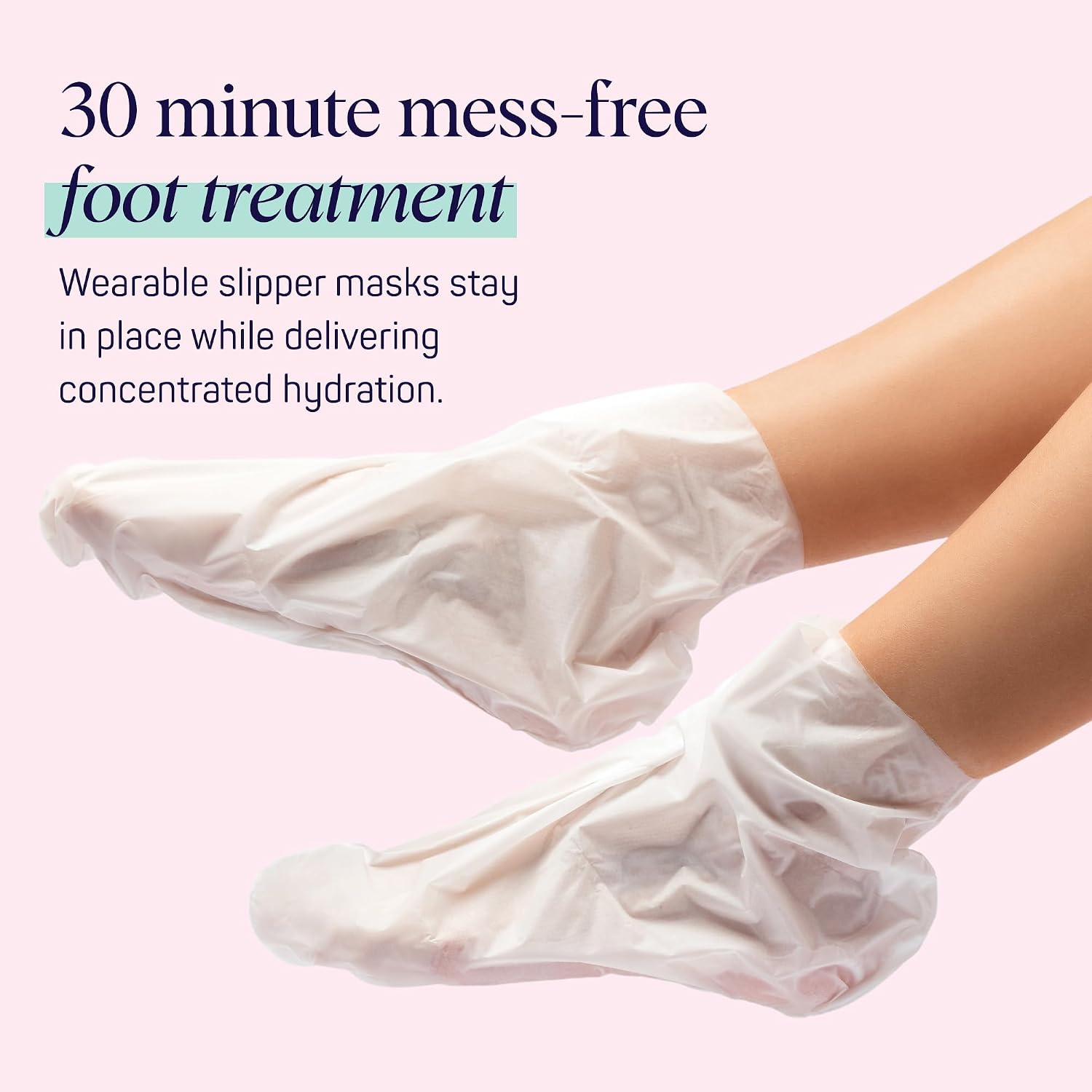 Moisturizing Foot Sockies | Foot Mask for Dry Cracked Feet | Tea Tree Oil Softening Booties | Callus Remover