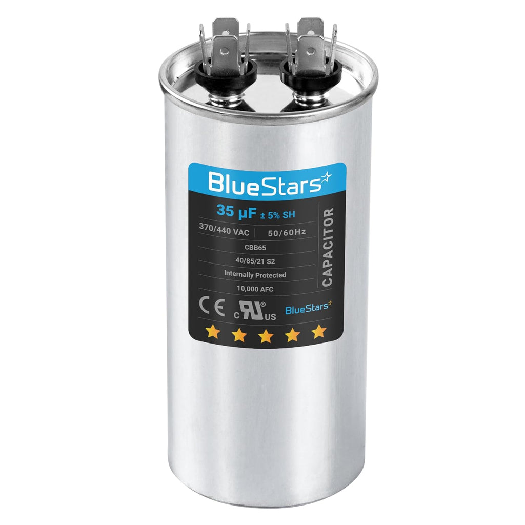 [Upgraded] BlueStars 35 MFD uf ± 5% MFD 370-440VAC Capacitor