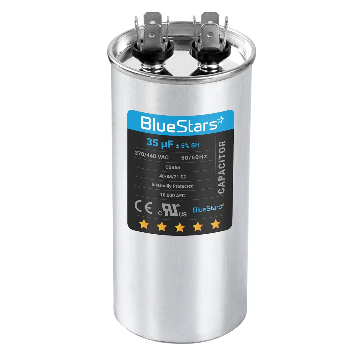 [Upgraded] BlueStars 35 MFD uf ± 5% MFD 370-440VAC Capacitor