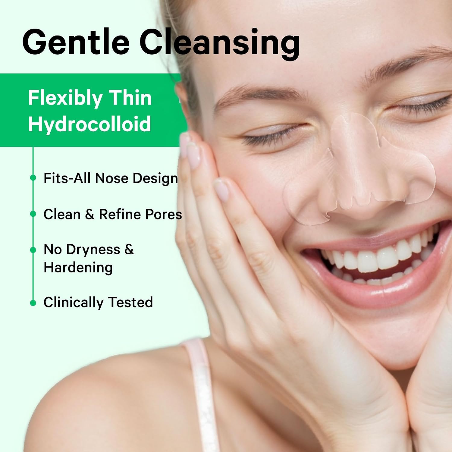 Hydrocolloid Pimple & Pore Patches for Nose, Absorb Oil Overnight, Target Pimples, Zits and Pores, FSA Eligible Acne