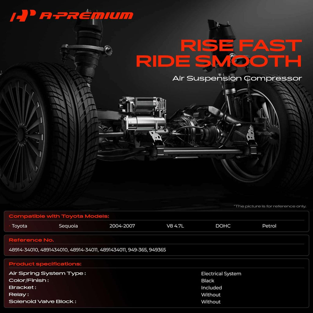 A-Premium Air Suspension Compressor Pump Compatible with Toyota