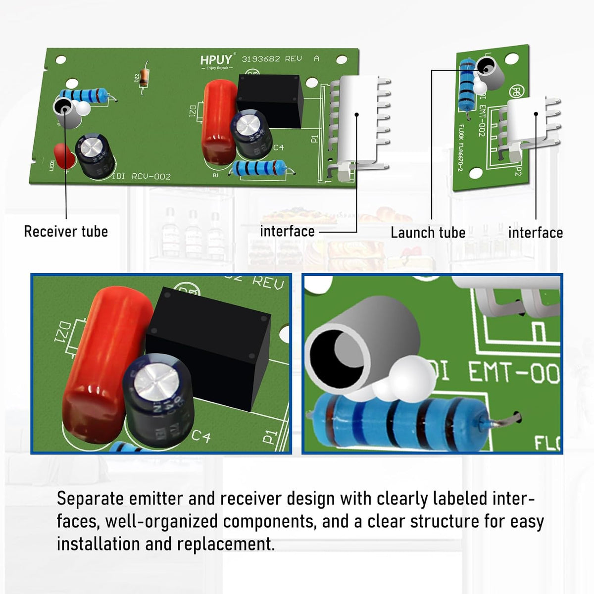 4389102 W10757851 Refrigerator Ice Maker Sensor Control Board Kit