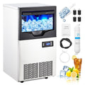Commercial Ice Maker Machine, 110LBS/24H with 30 lbs Bin